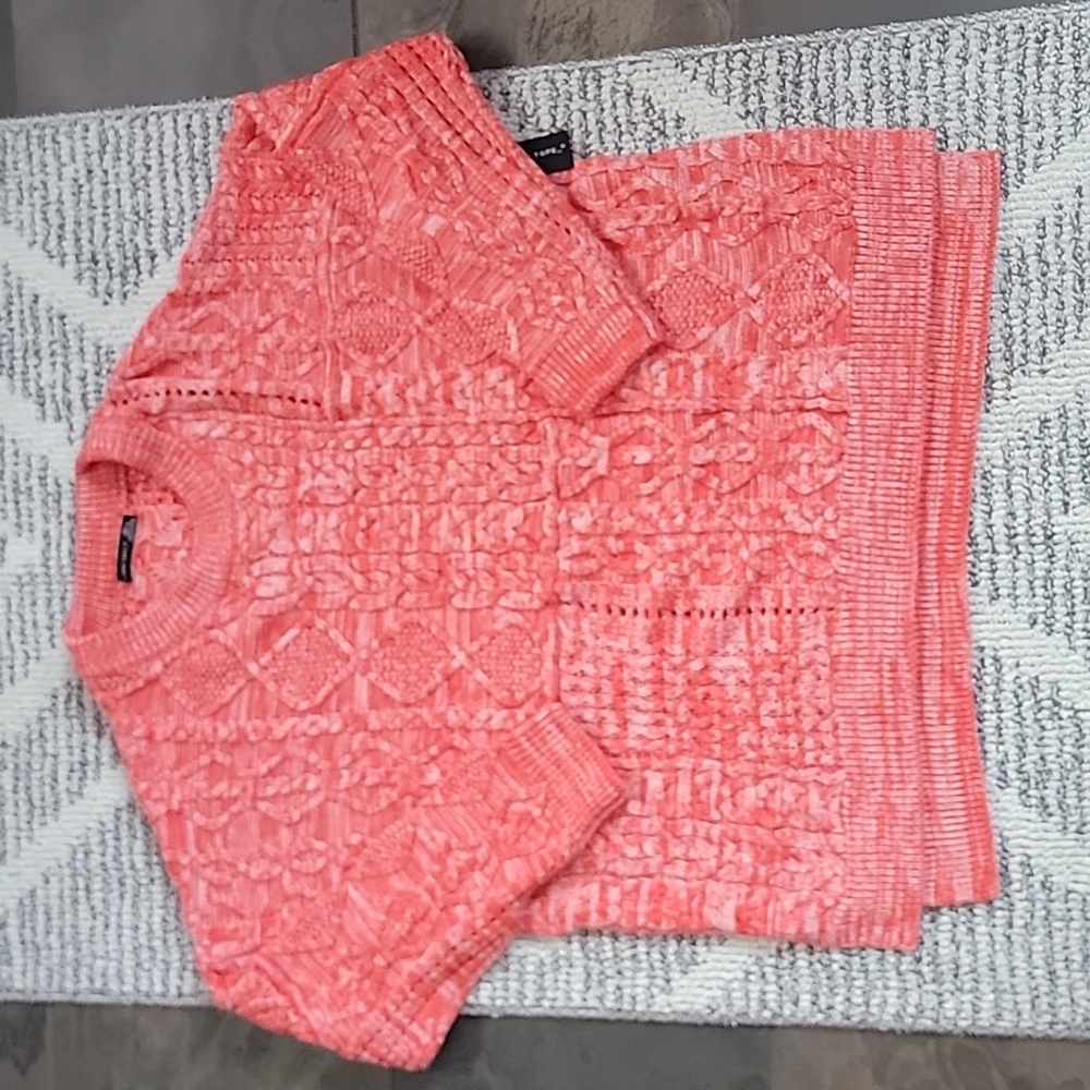 Black Tape Cable Knit Sweater